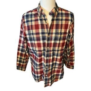Ridgecut Toughwear Camping Hiking Men's Plaid Heavyweight Flannel Shirt Medium